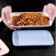 4PCS Wheat Straw Food Plate, Durable dessert Plates appetizer Plate Perfect for Home and Kitchen (Small)